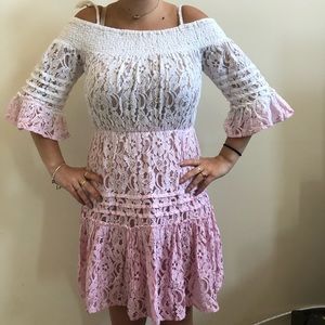 Off Shoulder Nissi Dress - S - GUESS LOS ANGELES